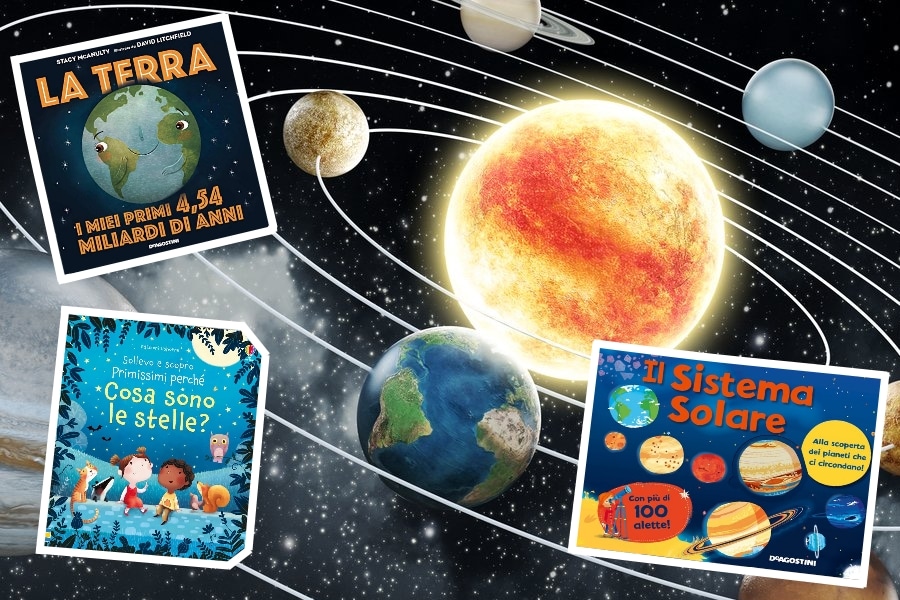 libri per bambini sui pianeti e sull'astronomia